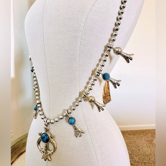 Vintage ARTHUR PEPPER Squash Blossom Necklace - Picture 10 of 16